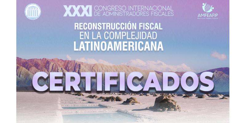 Certificados XXXI Congreso IEFPA - AMFEAFIP