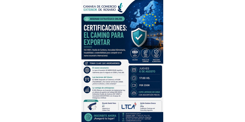 Webinar gratuito sobre exportaciones 