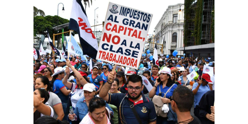 Huelga en Costa Rica por Reforma Fiscal